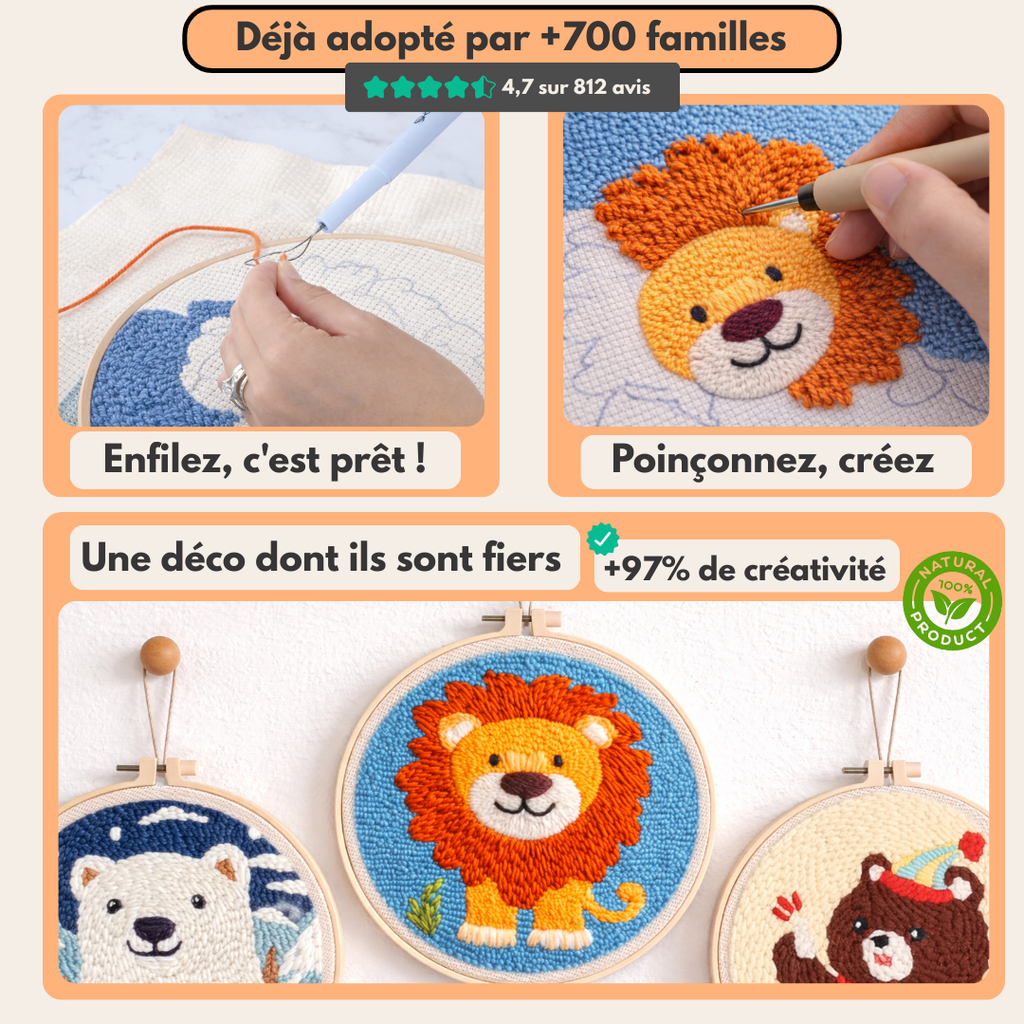 Le Kit de Punch Needle Inratable